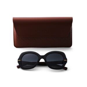 MISSONI Grey 52mm Round Sunglasses